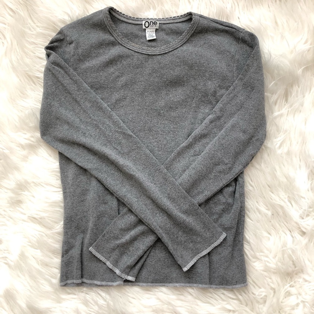 Vintage 90’s Basic Grey long sleeve shirt